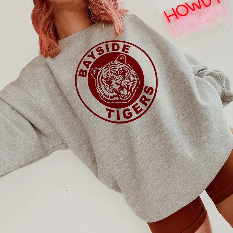 CrewneckplainBayside Tigers Crewneck Sweatshirt