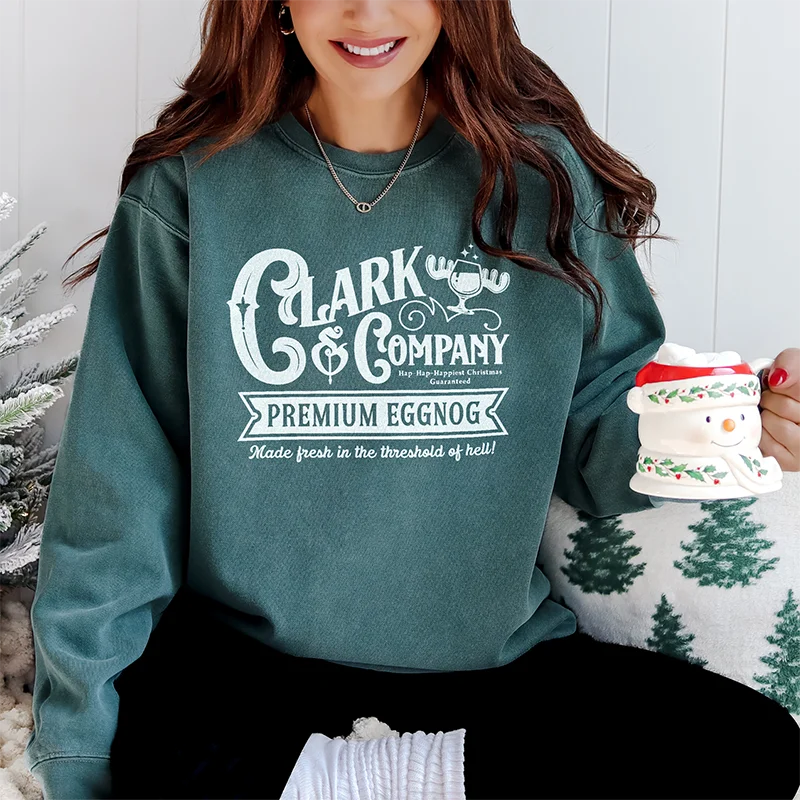 CrewneckhemClark And Company Premium Eggnog Holiday Crewneck