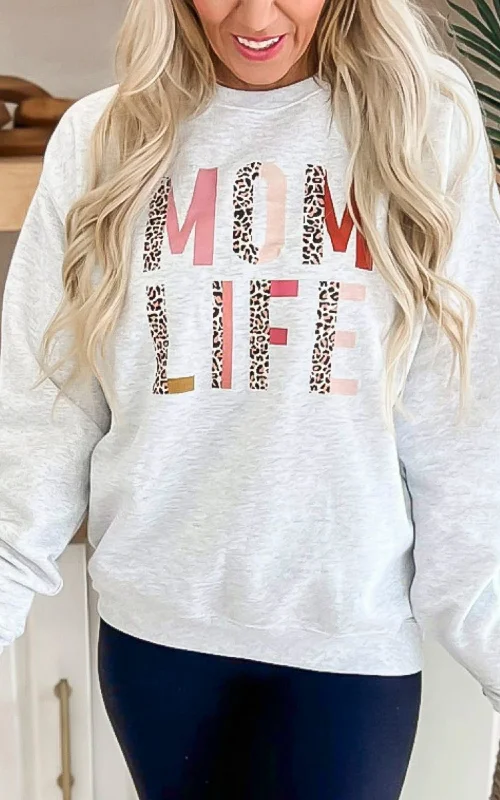 CrewneckwebMOM LIFE Graphic Crewneck Sweatshirt