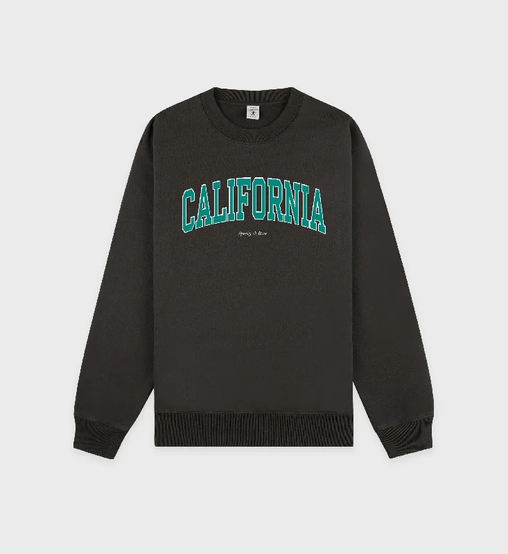 CrewneckmodernCalifornia Crewneck - Faded Black/Spring Green