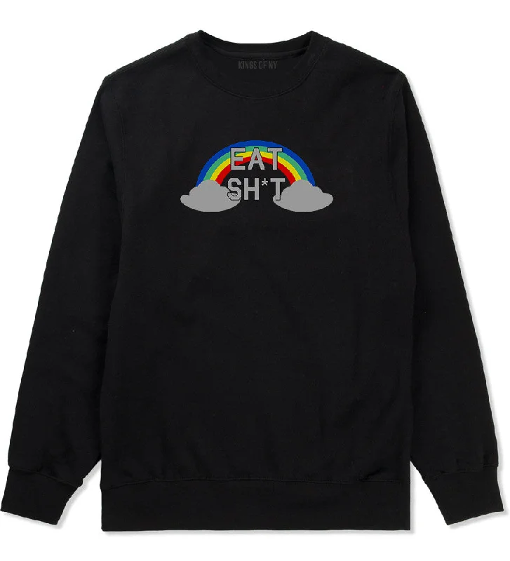 CrewneckaumentedEat Shit Rainbow Crewneck Sweatshirt