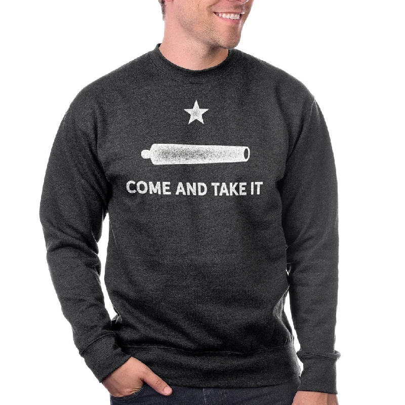 CrewnecktraditionsGonzalez Come and Take It Crewneck Fleece Pullover Sweatshirt