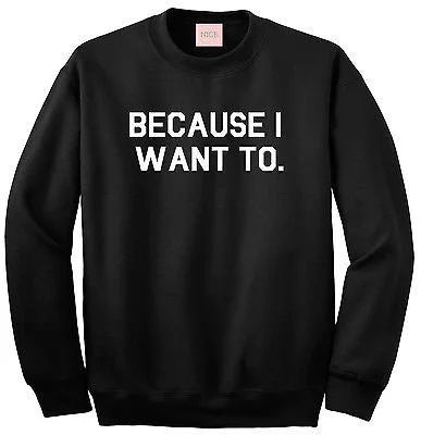 CrewneckvirtualVery Nice Because I Want To Boyfriend Crewneck Sweatshirt