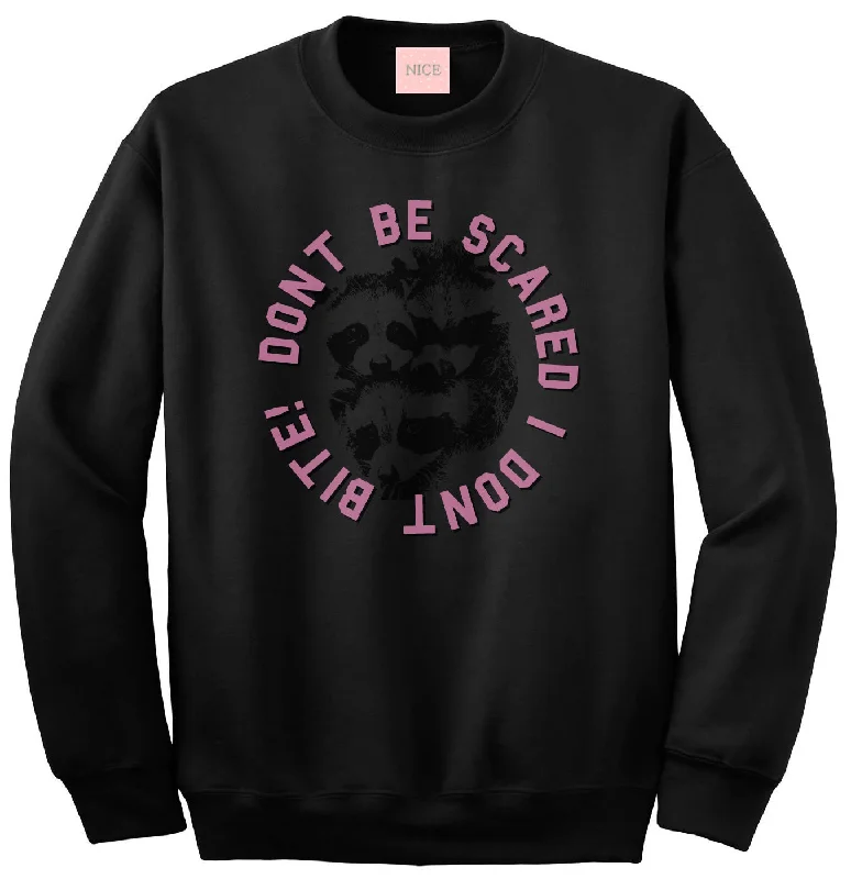 CrewneckmodernDon't Be Scared I Don't Bite Racoons Crewneck Sweatshirt