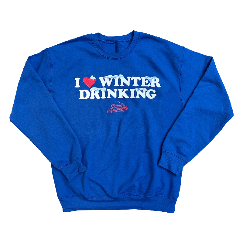 Crewnecktrendsetter"I Love Winter Drinking" Crewneck