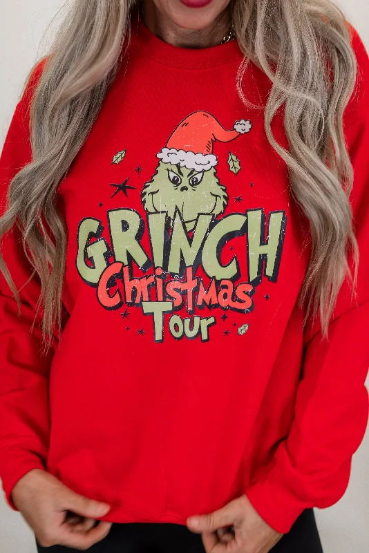 CrewneckchicA Christmas Tour Graphic Crewneck Sweatshirt