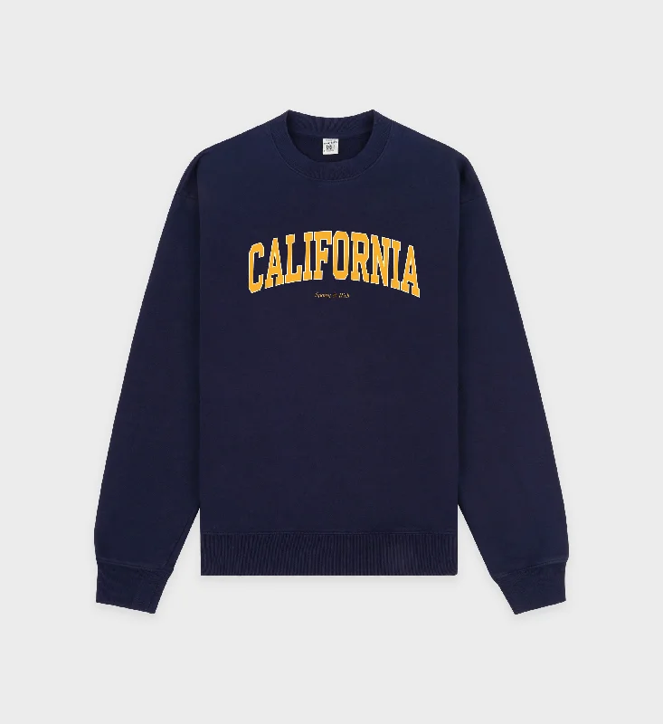 CrewneckoutfitCalifornia Crewneck - Navy/Gold