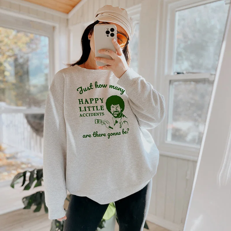 CrewneckwoolHappy Little Accidents Crewneck Sweatshirt