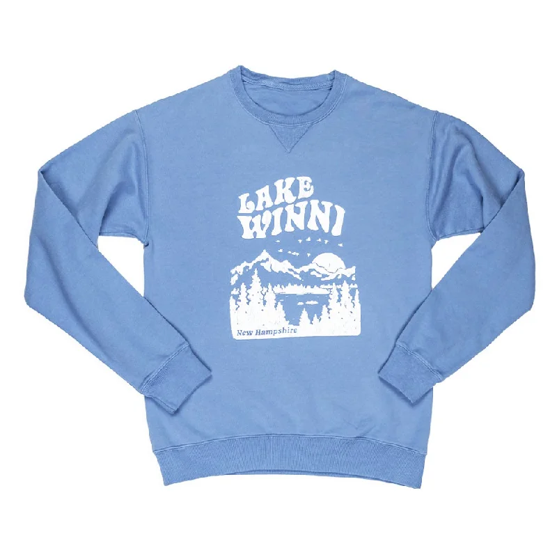 CrewneckqualityLake Winni Crewneck- Slate Blue