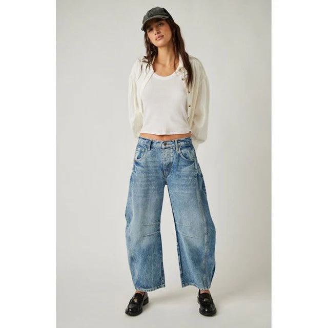 BlazeraccessoryGood Luck Mid-Rise Barrel Jean I Pre-Order