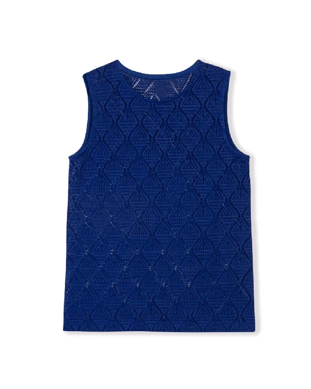 BlazermuseumClass Crochet Cropped Vest