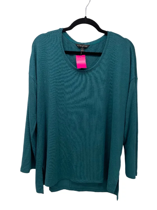 Plush ShirtsBanana Republic Misses Size Large Teal LS Blouse