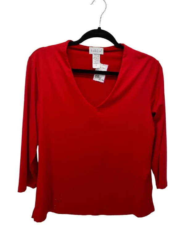 UV-Protection ShirtsIt's SO You Boutique Misses Size Large Red LS Blouse