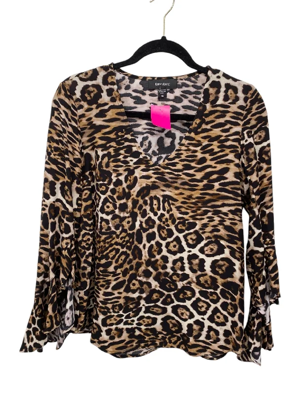 Compression ShirtsKaren Kane Misses Size XS Animal Print LS Blouse