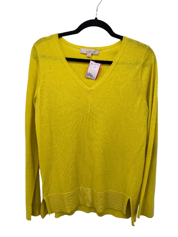 Running ShirtsLoft Misses Size Small Yellow LS Blouse