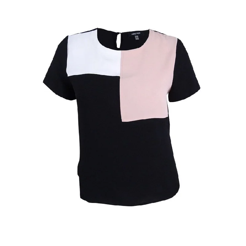 Casual ShirtsNine West Women's Color Block Blouse