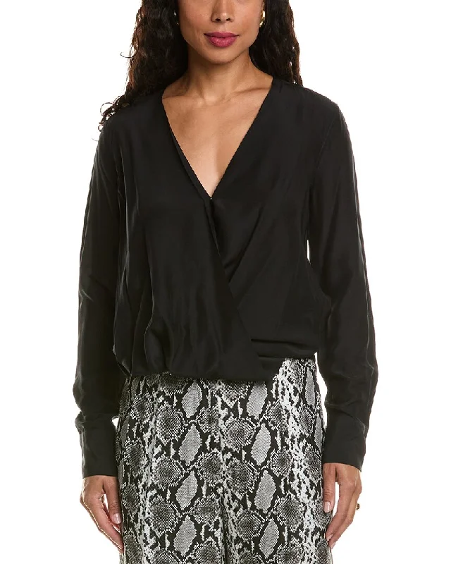 Oversized Shirtsrag & bone Victor Silk-Blend Blouse