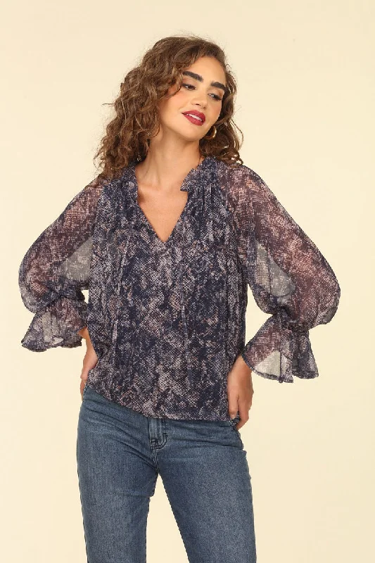 Outdoor ShirtsRuffle Surplice Blouse