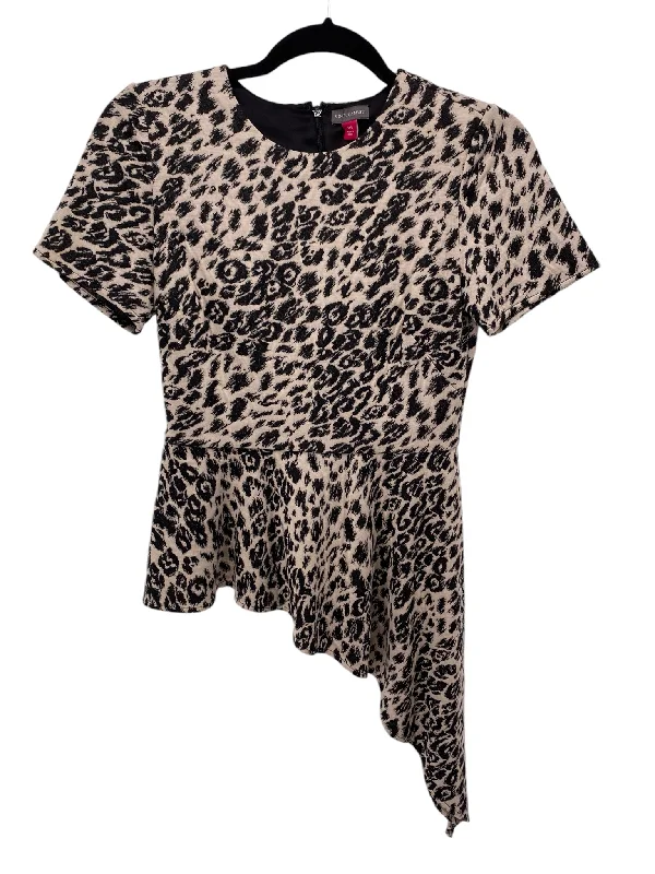 Outdoor ShirtsVince Camuto Misses Size XXS Animal Print SS Blouse