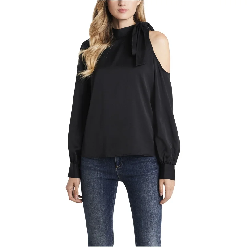 Formal ShirtsVince Camuto Womens Solid Cold Shoulder Blouse