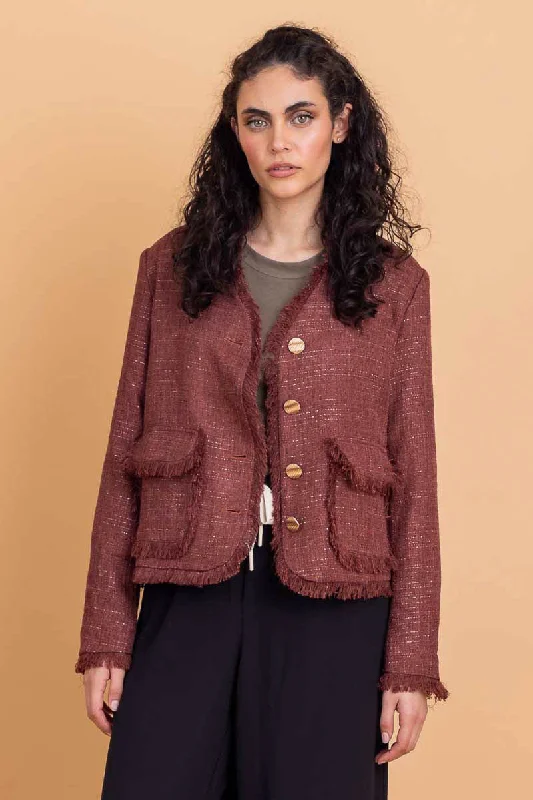 Alina Jacket Rust SparklePolyester Jackets