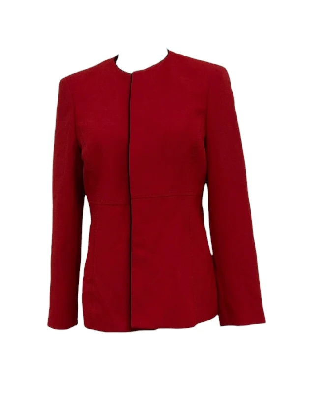 Kasper Womens Jacket Red 6PPocketed Jackets