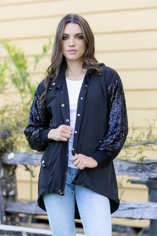 Lucia Sequin Jacket BlackCollaborative Jackets