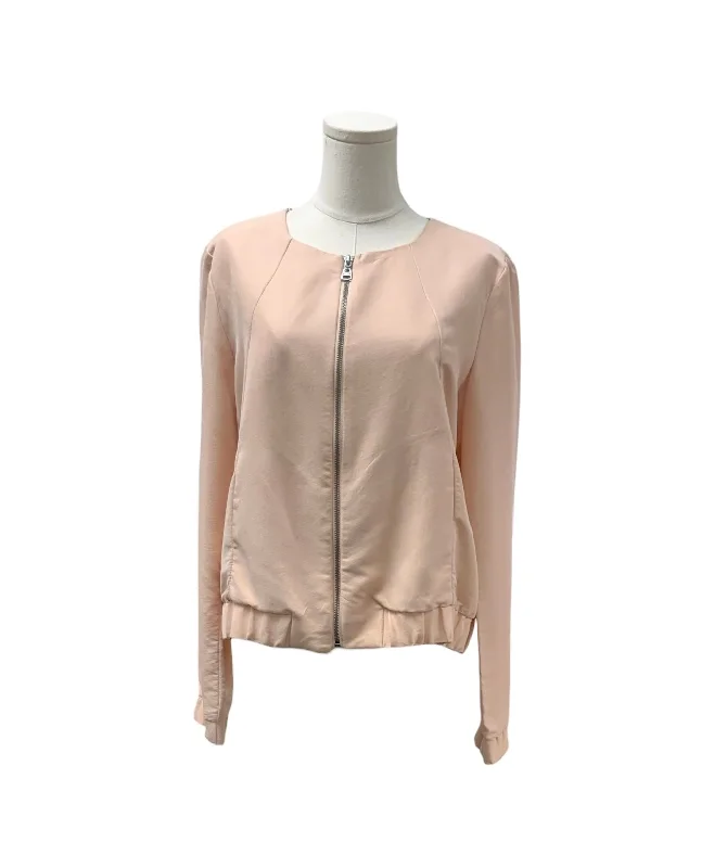 Splendid Women's Peach Zipup Jacket LCotton Jackets