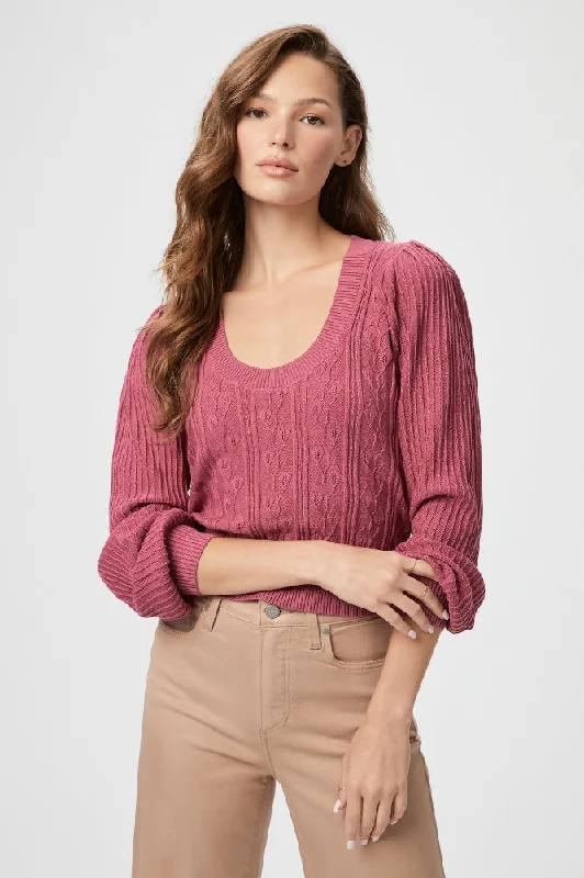 Paige Artemisia Sweater in PeonyStatement Knit Tops