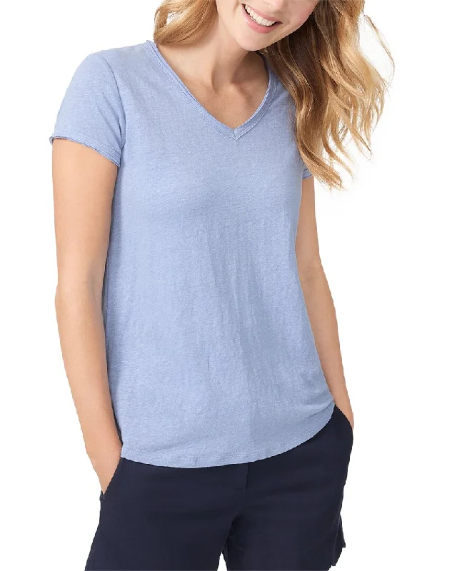 J.Mclaughlin Kacey Linen-Blend TopHiking Knit Tops