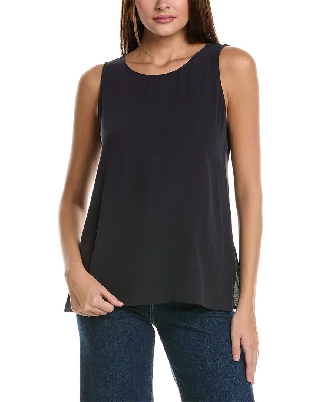 Eileen Fisher Petite Ballet TankFleece Knit Tops