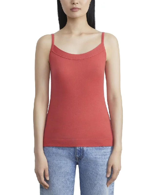 Lafayette 148 New York Silk-Blend Sweater TankSheer Knit Tops