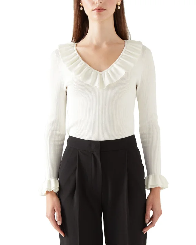 Lk Bennett Tk Grace- Knitted TopSequined Knit Tops