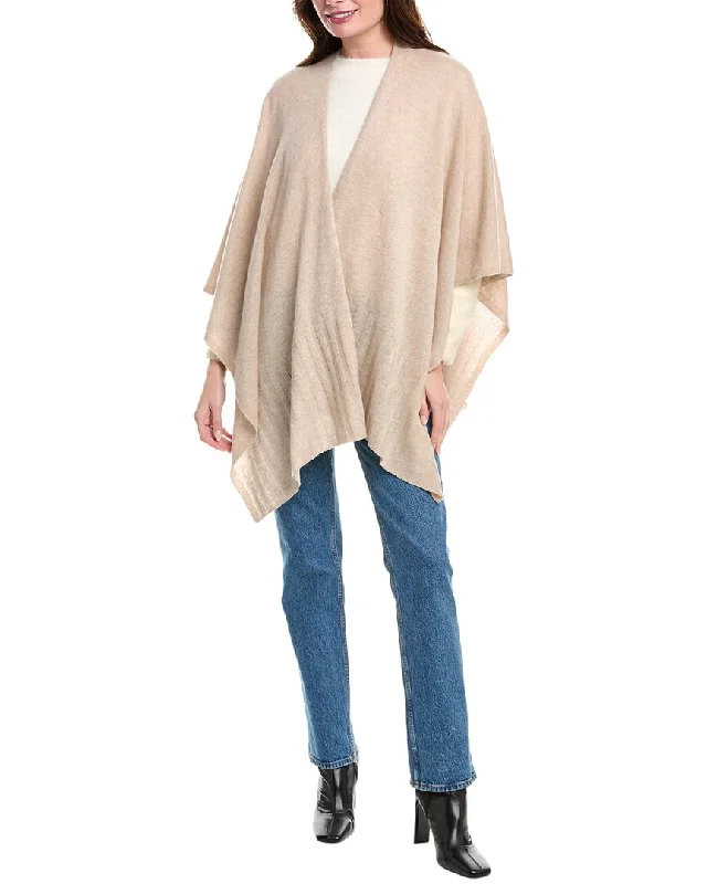 Forte Cashmere Featherweight Cashmere RuanaColorblock Knit Tops