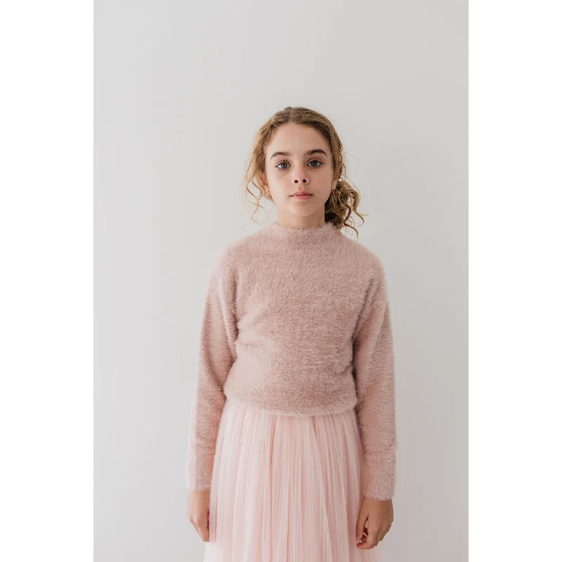 Gold Label By Petite Amalie Antique Rose Fluffy SweaterUrban Knit Tops