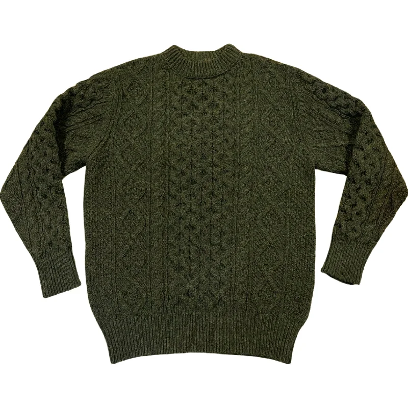 Pre Order - Steve McQueen Olive Donegal Irish Wool Sweater ETA 12/25Collaborative Knit Tops