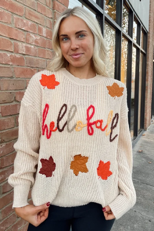 Hello Fall SweaterWinter Knit Tops