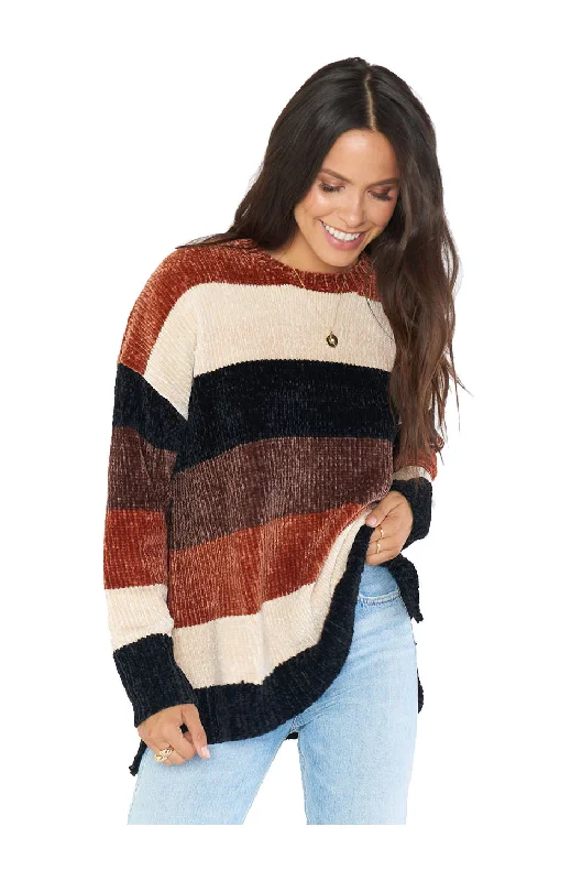 Show Me Your MuMu Jesse Stayin' Alive Striped SweaterLayered Knit Tops