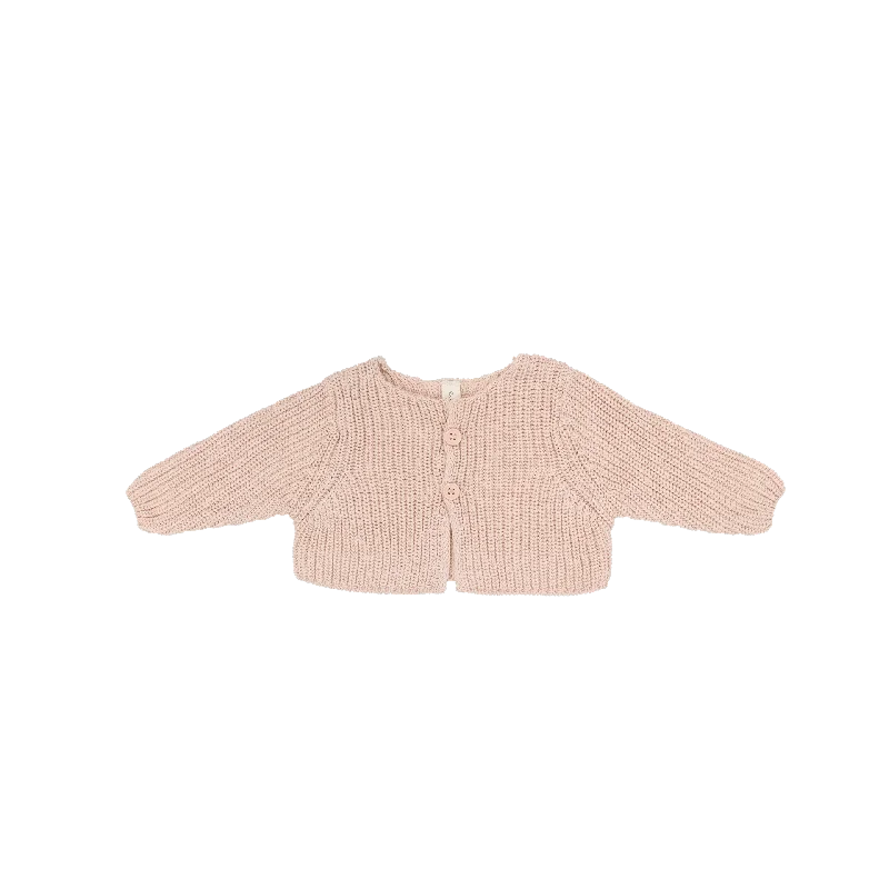 Lilette By Lil Legs Chunky Knit Shrug Powder PinkSheer Knit Tops