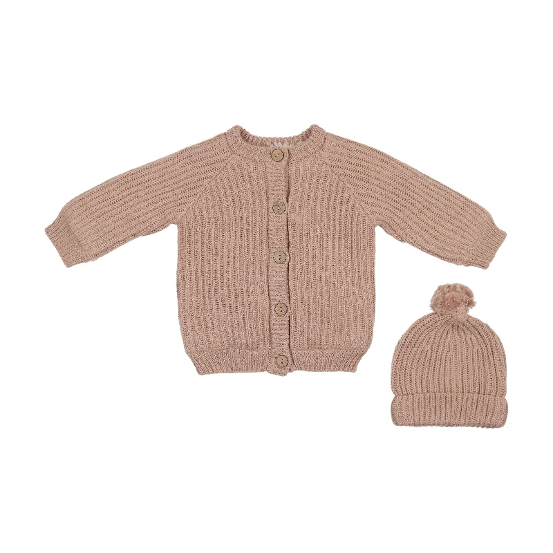 Mema Knits Dusty Pink Knit JacketCotton Knit Tops