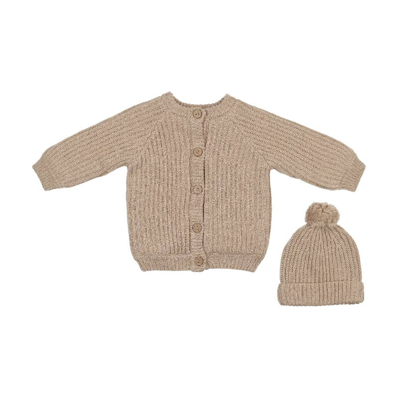 Mema Knits Oatmeal Knit JacketCropped Knit Tops