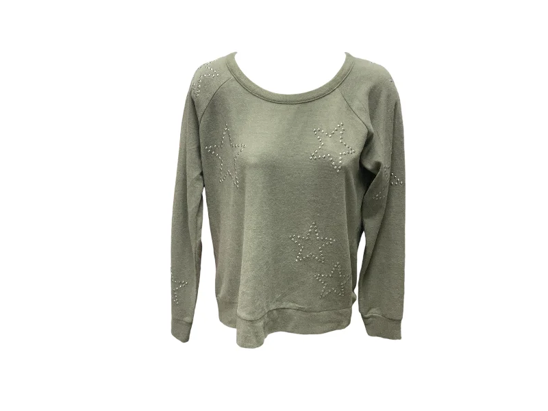 NWT Chaser Sweater Green MButton-Up Knit Tops