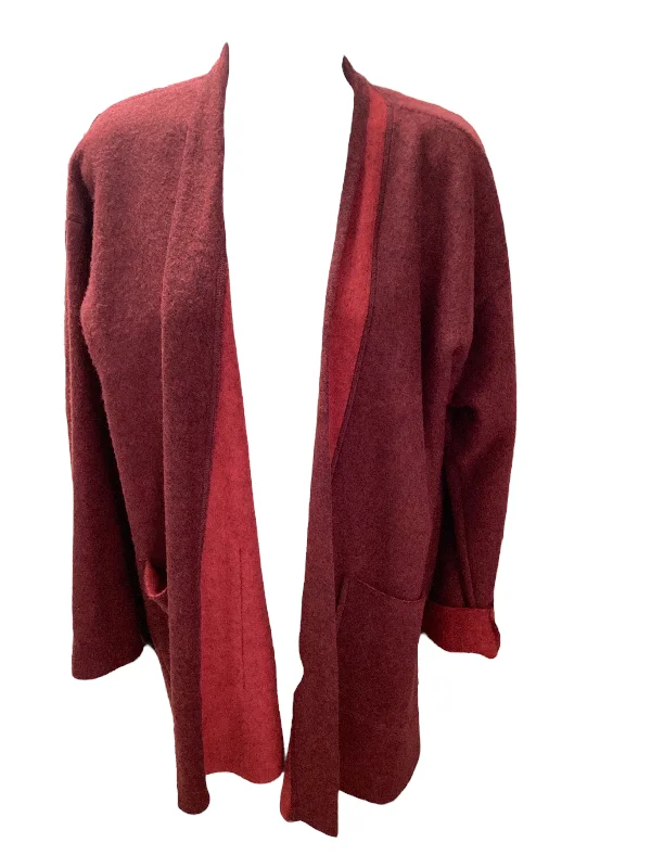 NWT Donna Karan Sleepwear Red SAsymmetrical Knit Tops