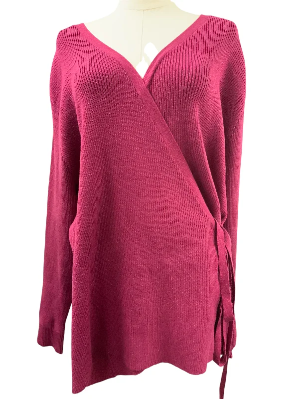 NWT S. Surrounding Women's Sweater FuschiaSequined Knit Tops