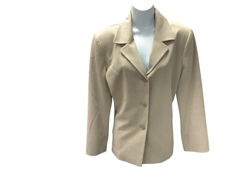 Rafaella Women's Blazer Tan 12Sheer Knit Tops