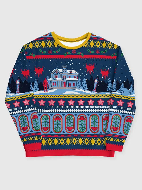 Stranger Things Hawkins Holiday Unisex SweatshirtRetro Knit Tops