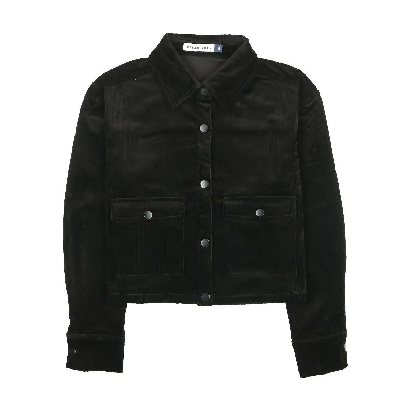 Urban Edge Black Corduroy JacketCollege Knit Tops