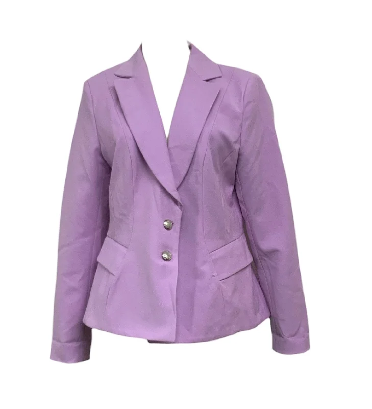 White House Black Market Women's Blazer Lilac 12Travel Knit Tops